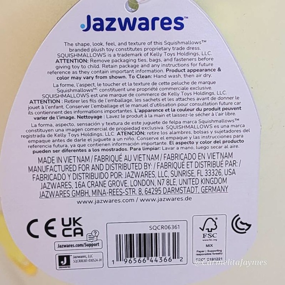 DAGMAR 🍋🐄 FTM Yellow Lemon Cow Original Squishmallow By Kellytoy NWT - Picture 7 of 9